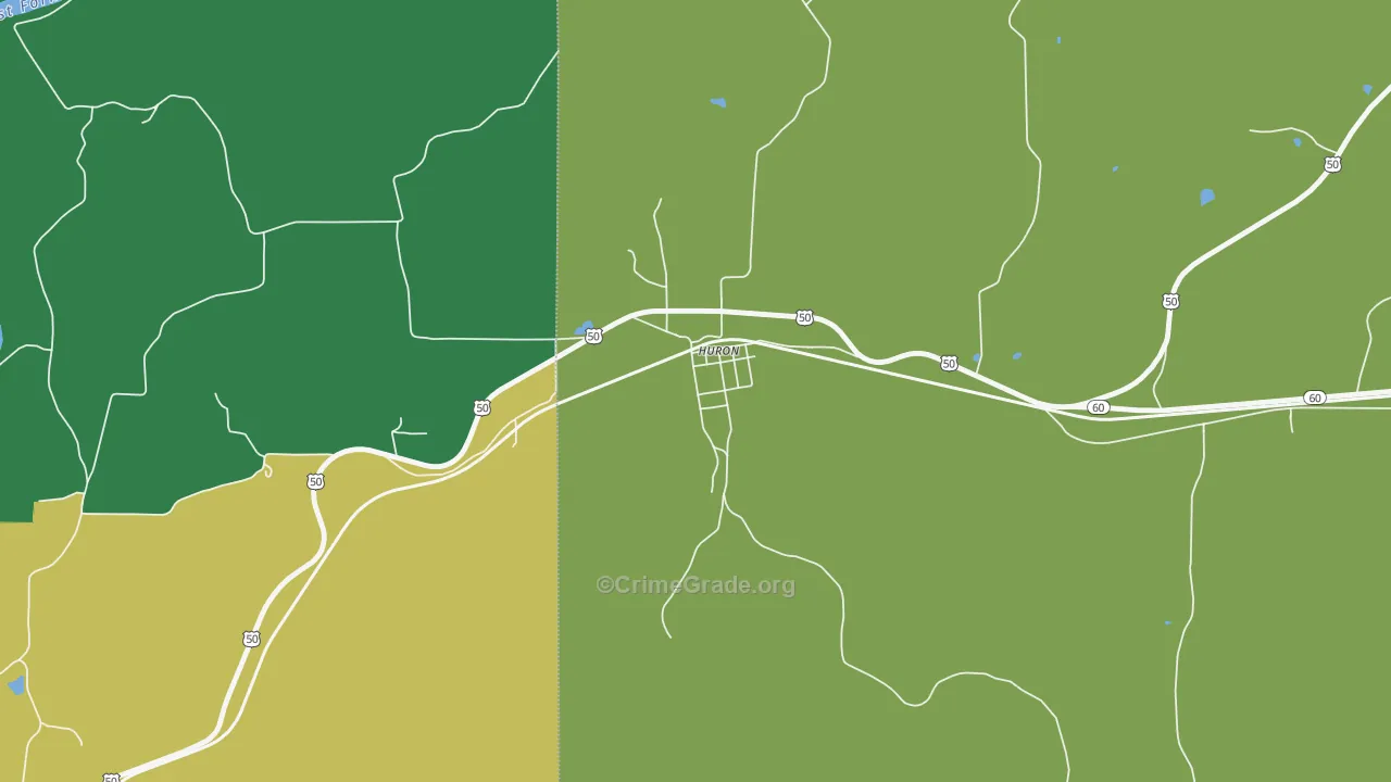 47437, IN Map of Theft Rates
