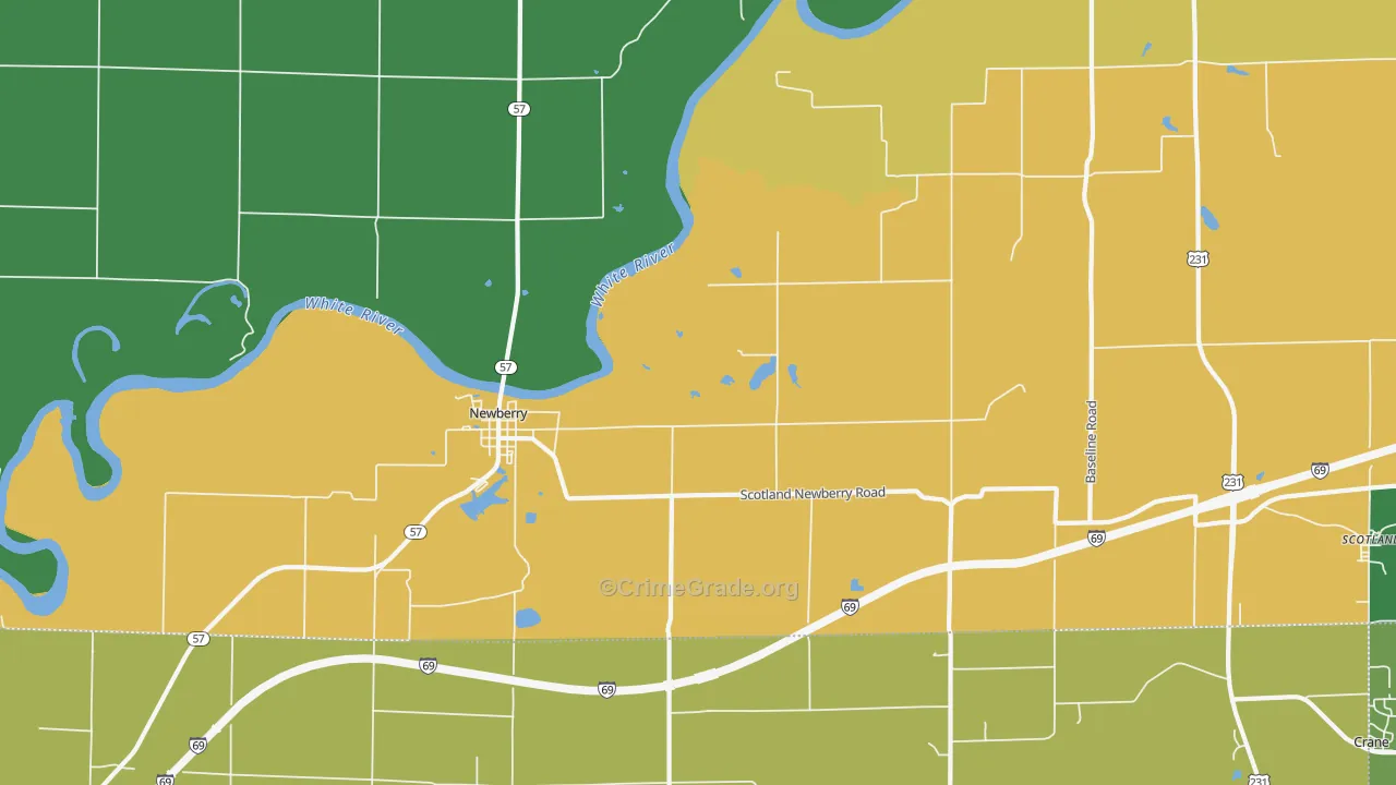 47449, IN Map of Theft Rates