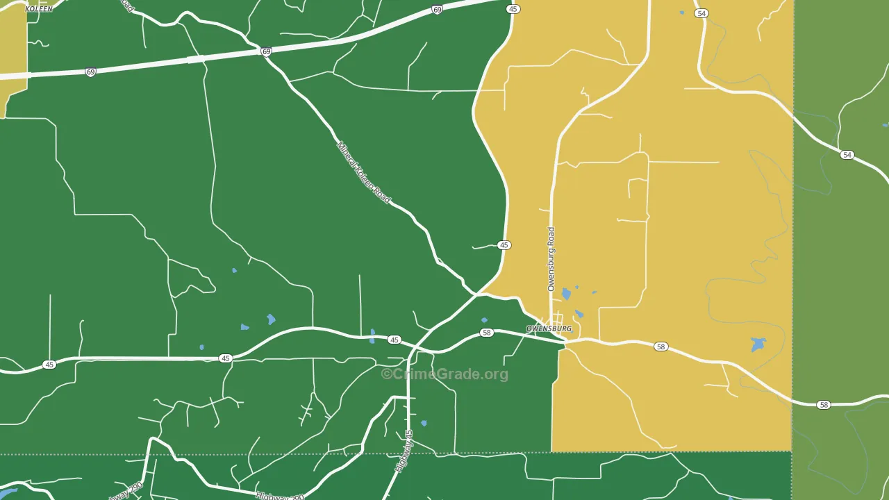 47453, IN Map of Theft Rates