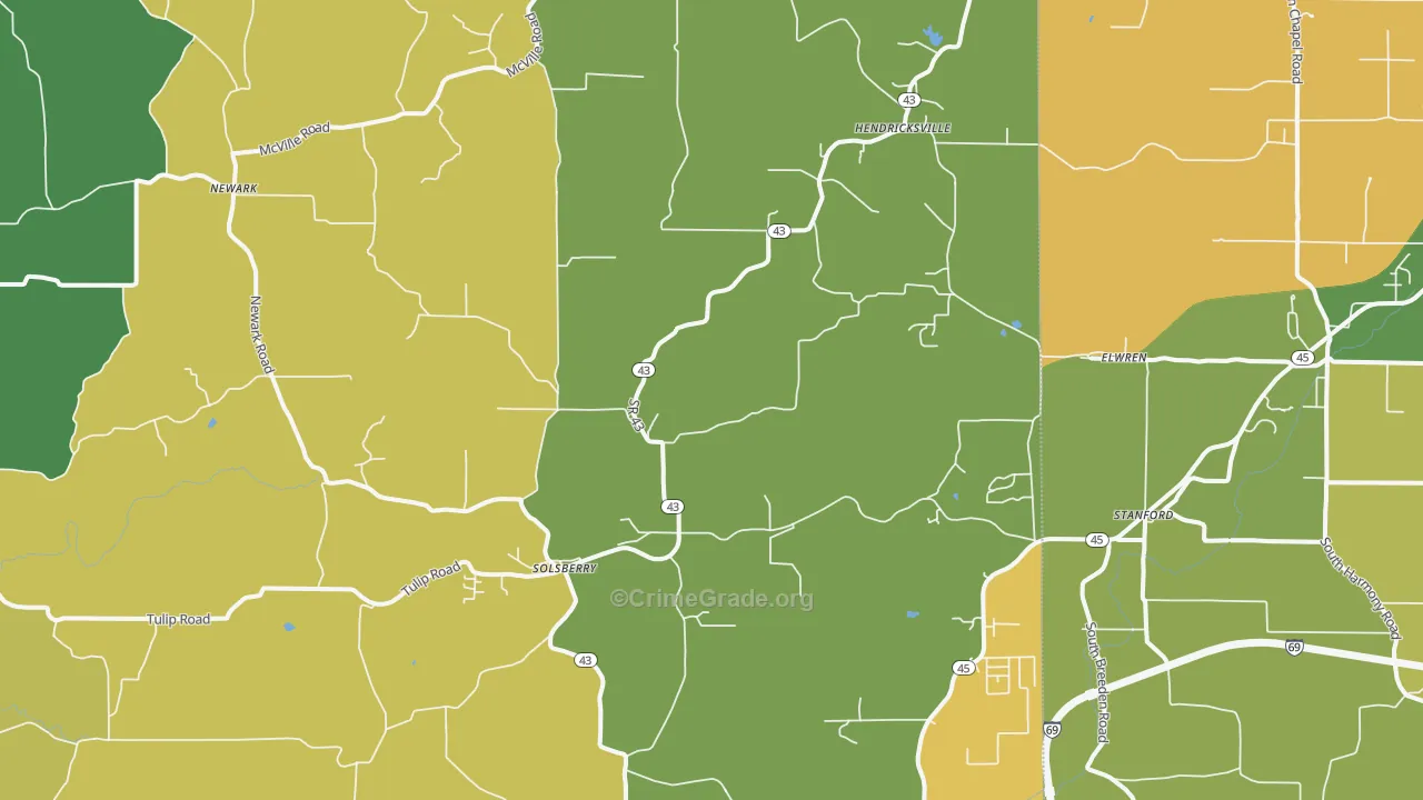 47459, IN Map of Theft Rates