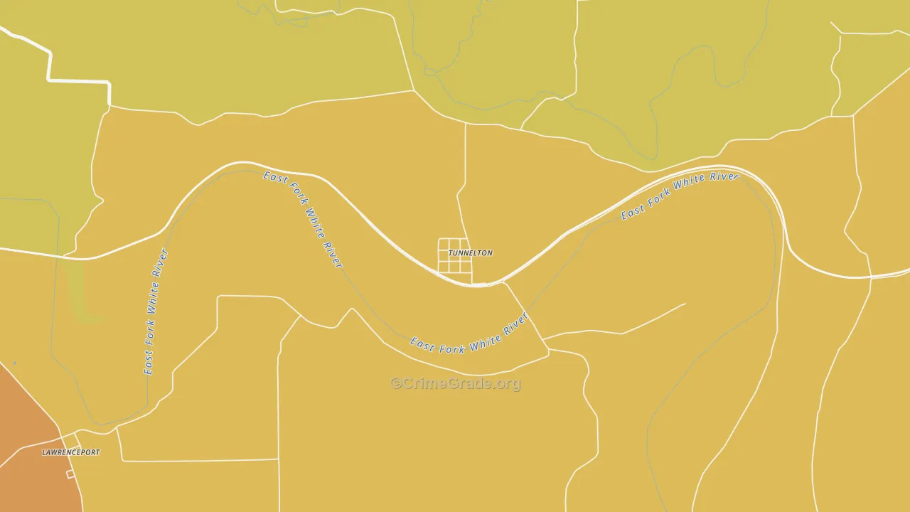 47467, IN Map of Theft Rates