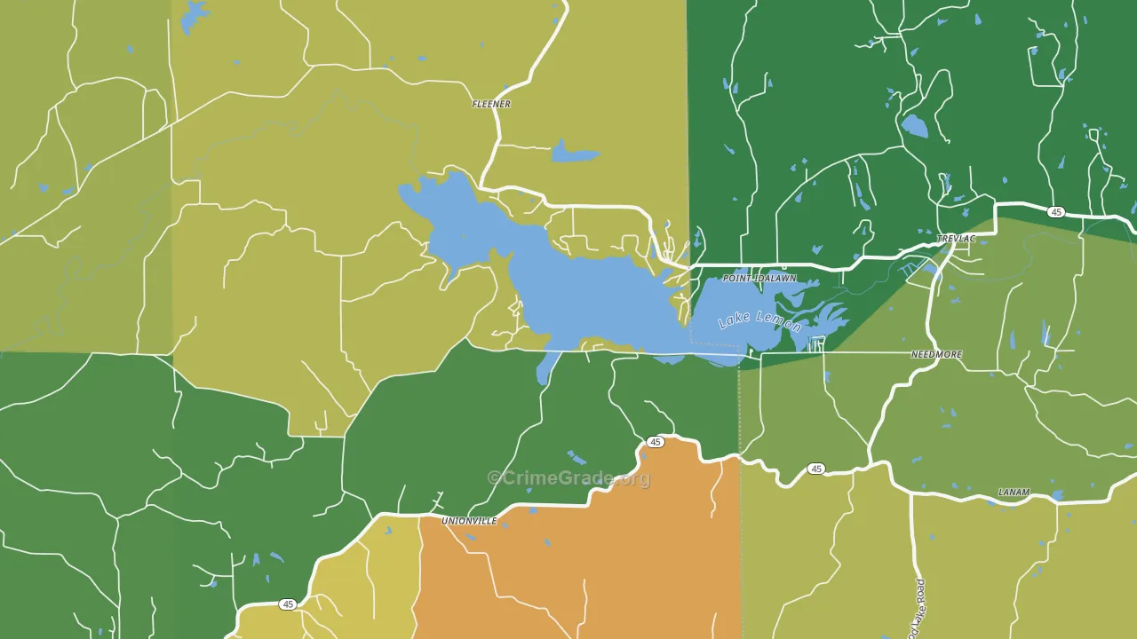 47468, IN Map of Theft Rates