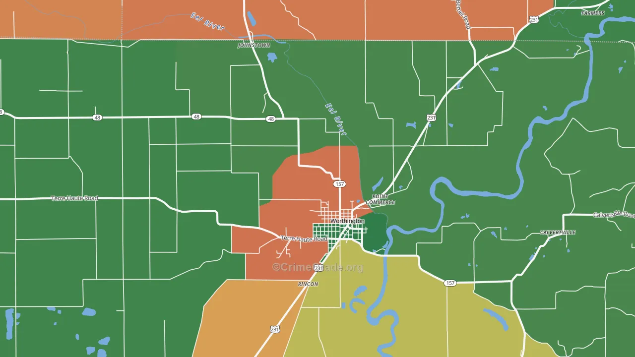 47471, IN Map of Theft Rates