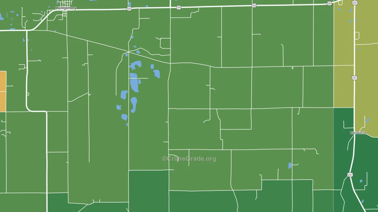 47519, IN Map of Theft Rates