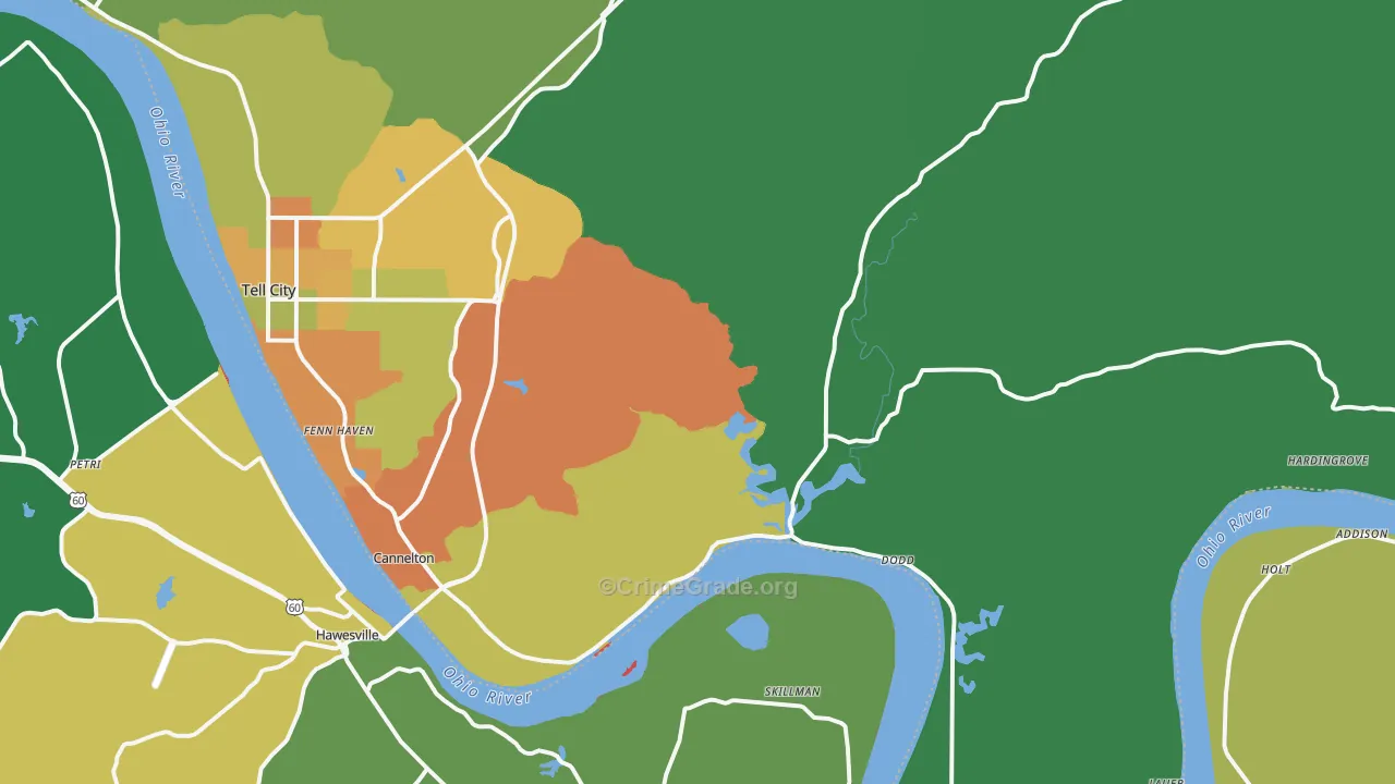 47520, IN Map of Theft Rates