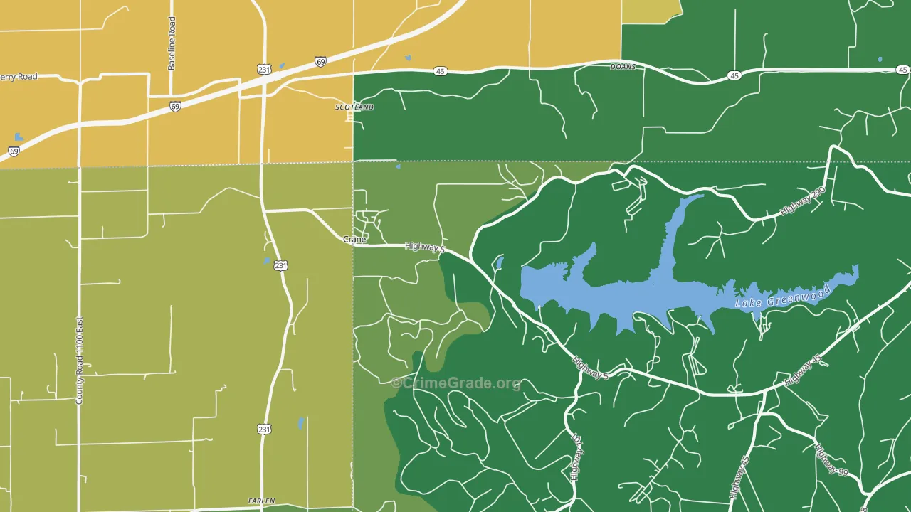 47522, IN Map of Theft Rates