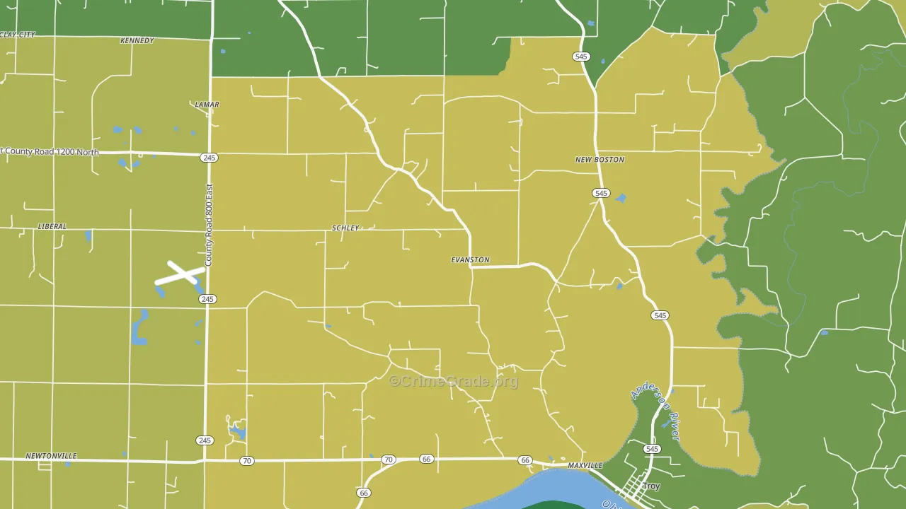 47531, IN Map of Theft Rates