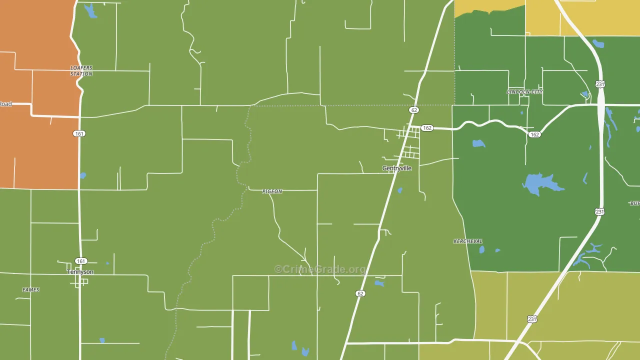 47537, IN Map of Theft Rates