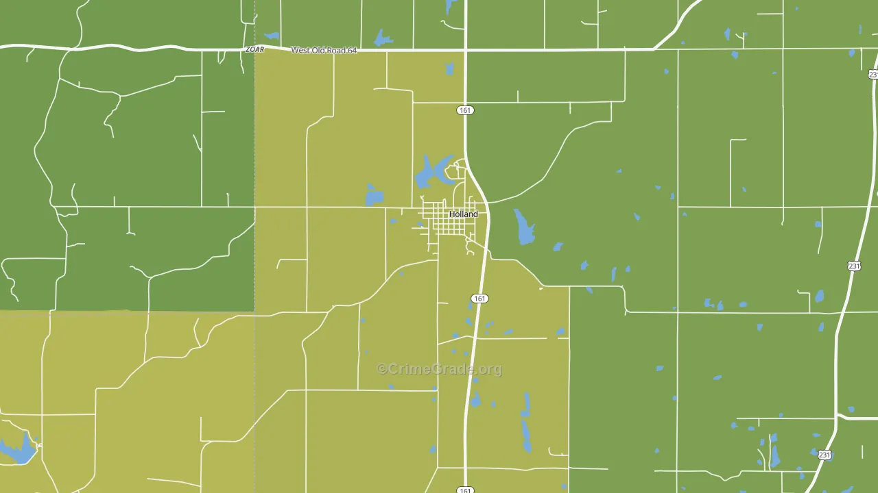 47541, IN Map of Theft Rates
