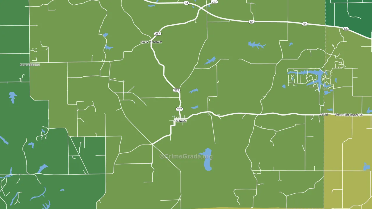 47585, IN Map of Theft Rates