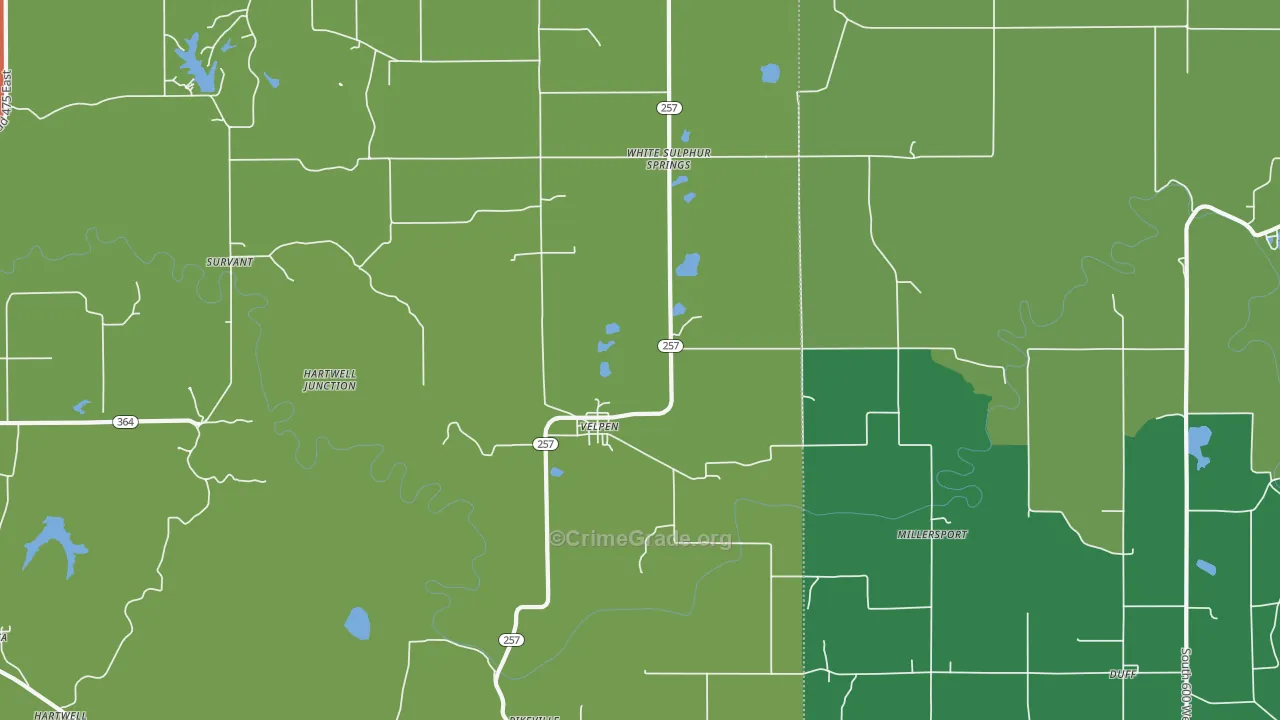 47590, IN Map of Theft Rates