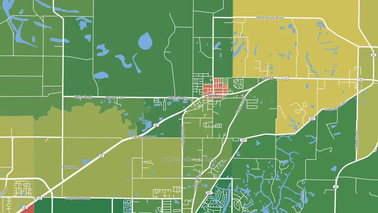 47610, IN Map of Theft Rates