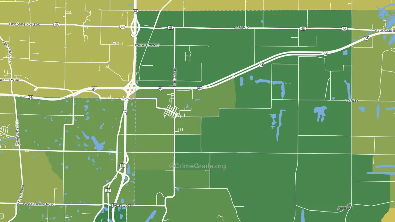 47613, IN Map of Theft Rates