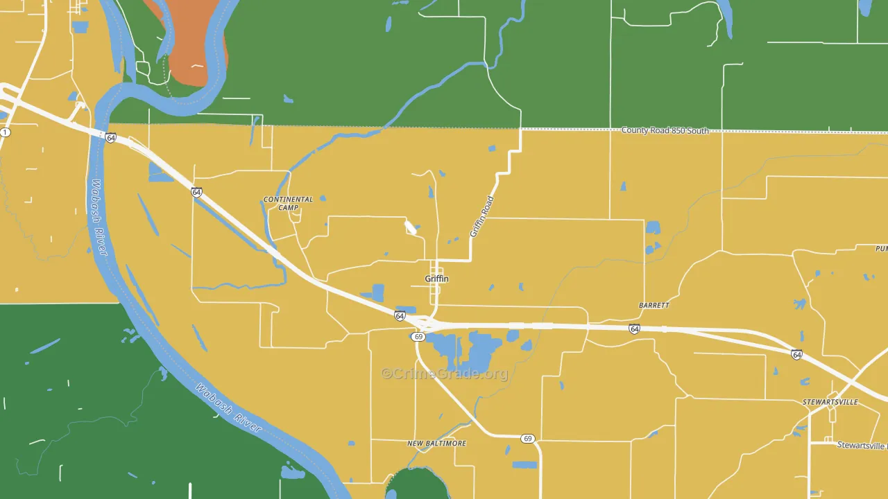 47616, IN Map of Theft Rates