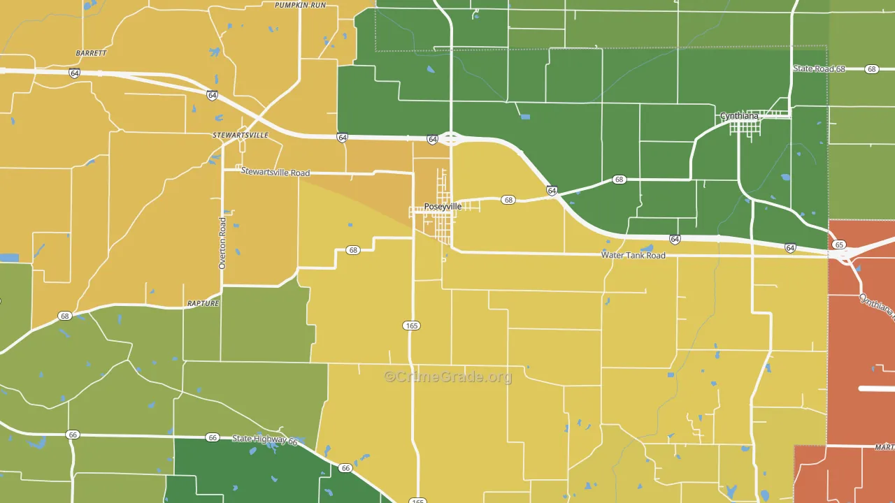 47633, IN Map of Theft Rates