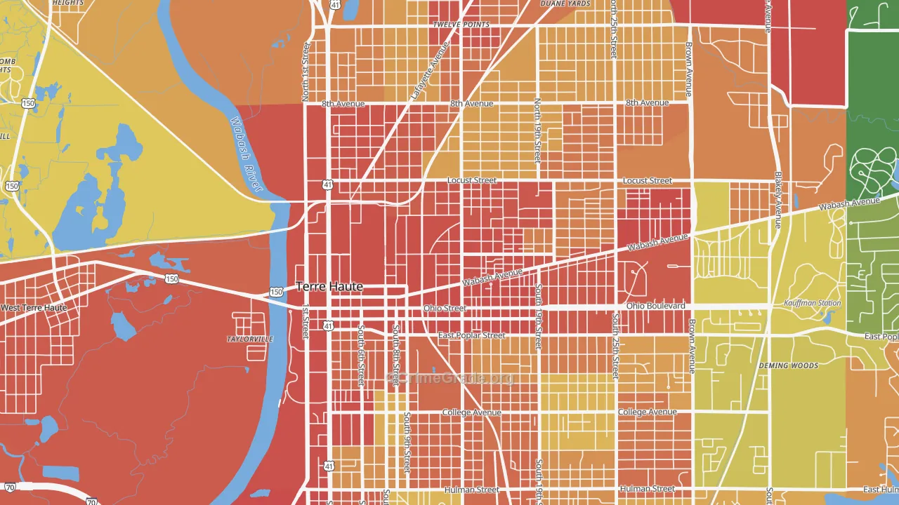 47807, IN Map of Theft Rates