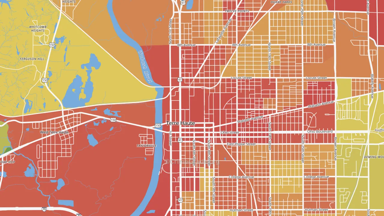 47809, IN Map of Theft Rates