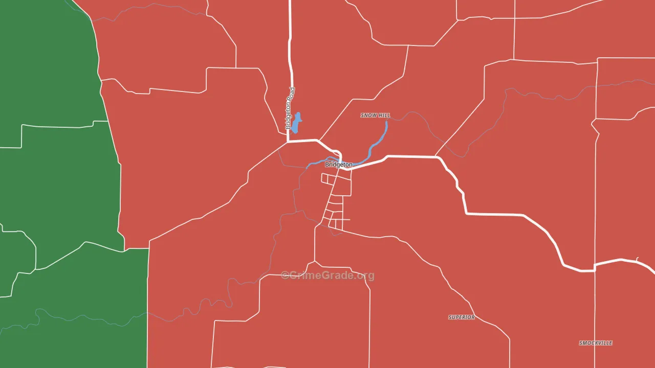 47836, IN Map of Theft Rates