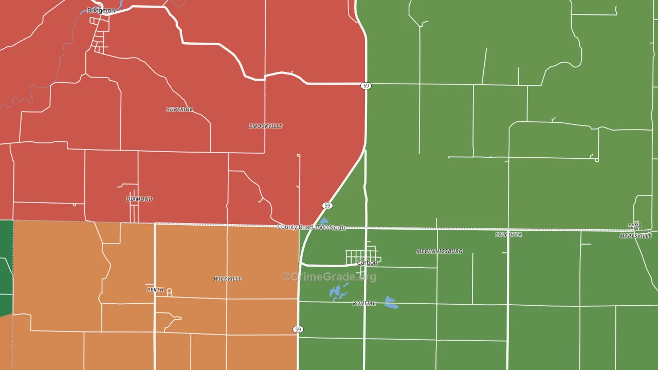47837, IN Map of Theft Rates