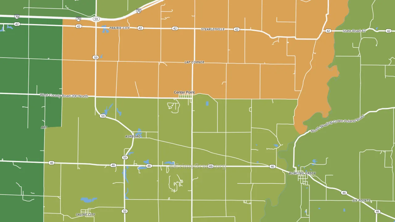47840, IN Map of Theft Rates