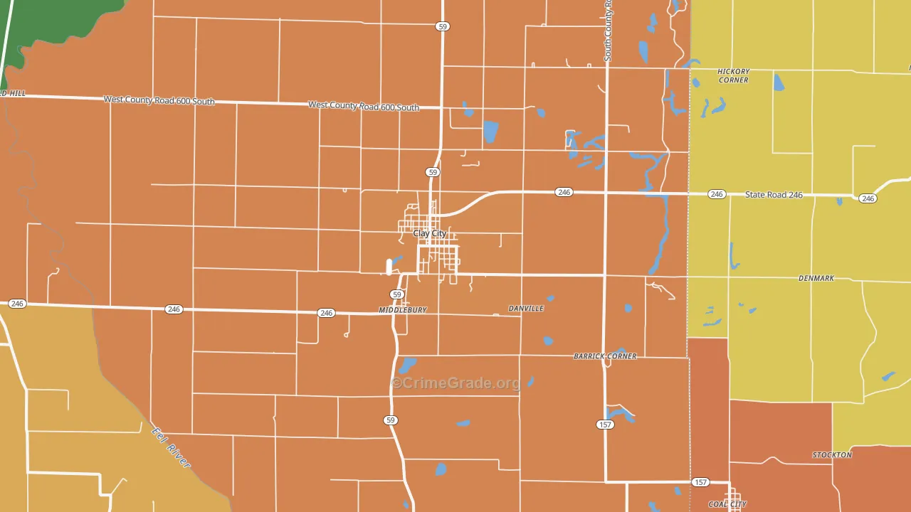 47841, IN Map of Theft Rates