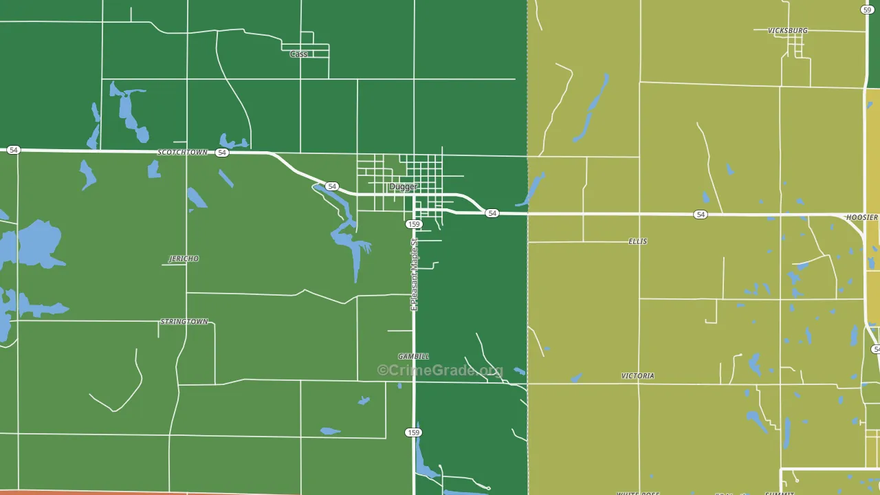47848, IN Map of Theft Rates