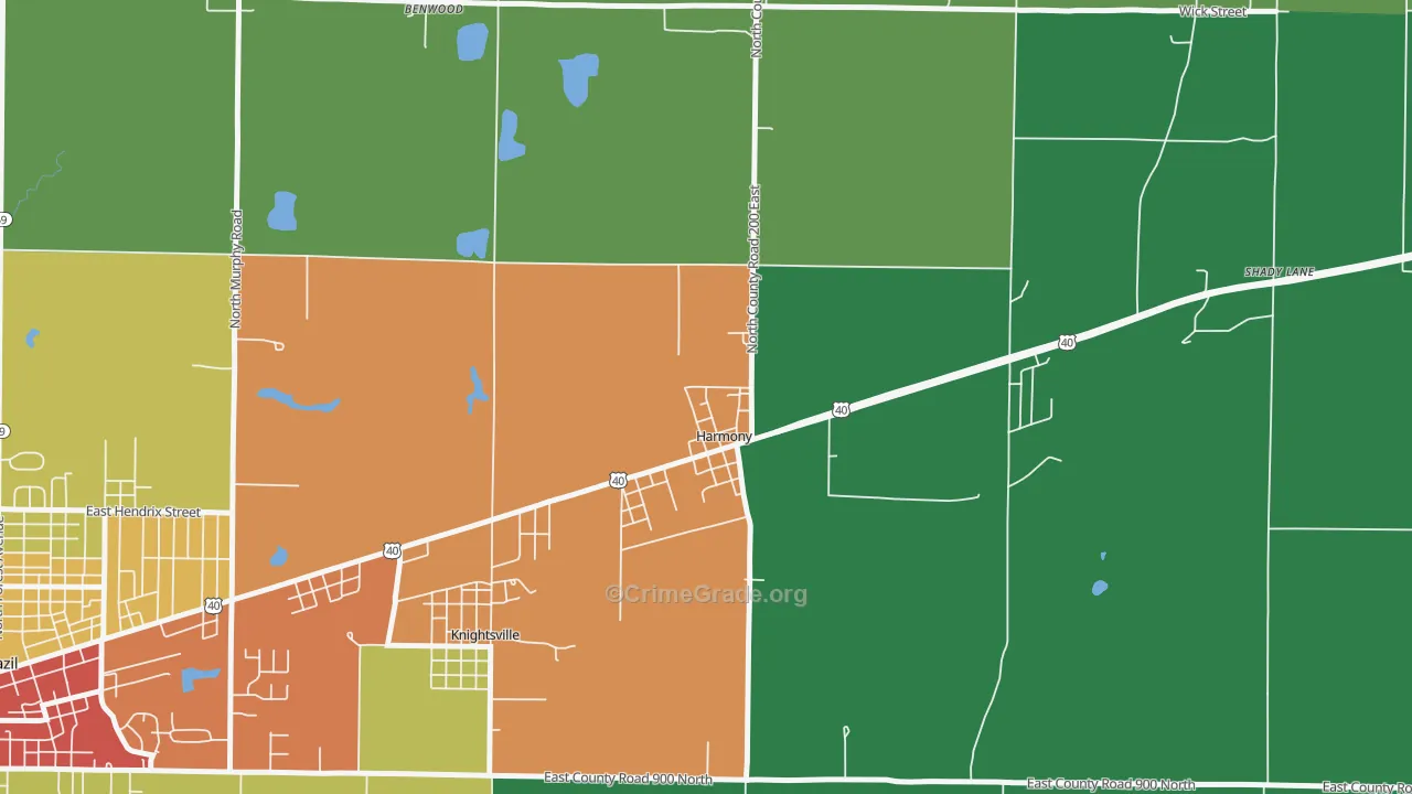 47853, IN Map of Theft Rates