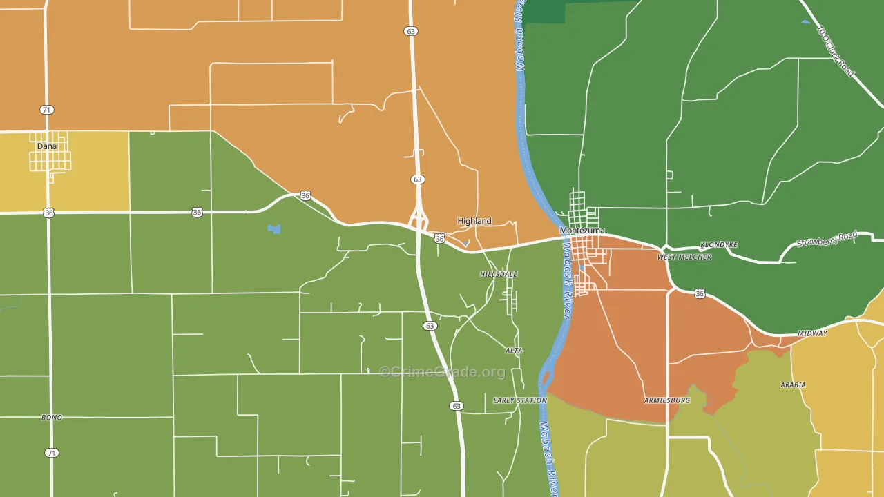 47854, IN Map of Theft Rates