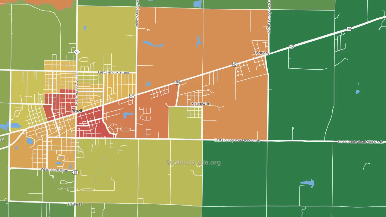 47857, IN Map of Theft Rates