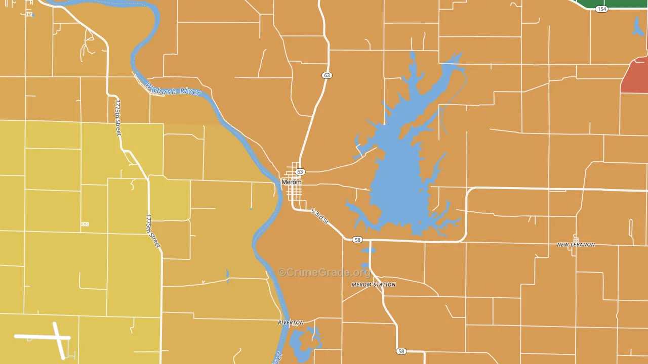 47861, IN Map of Theft Rates
