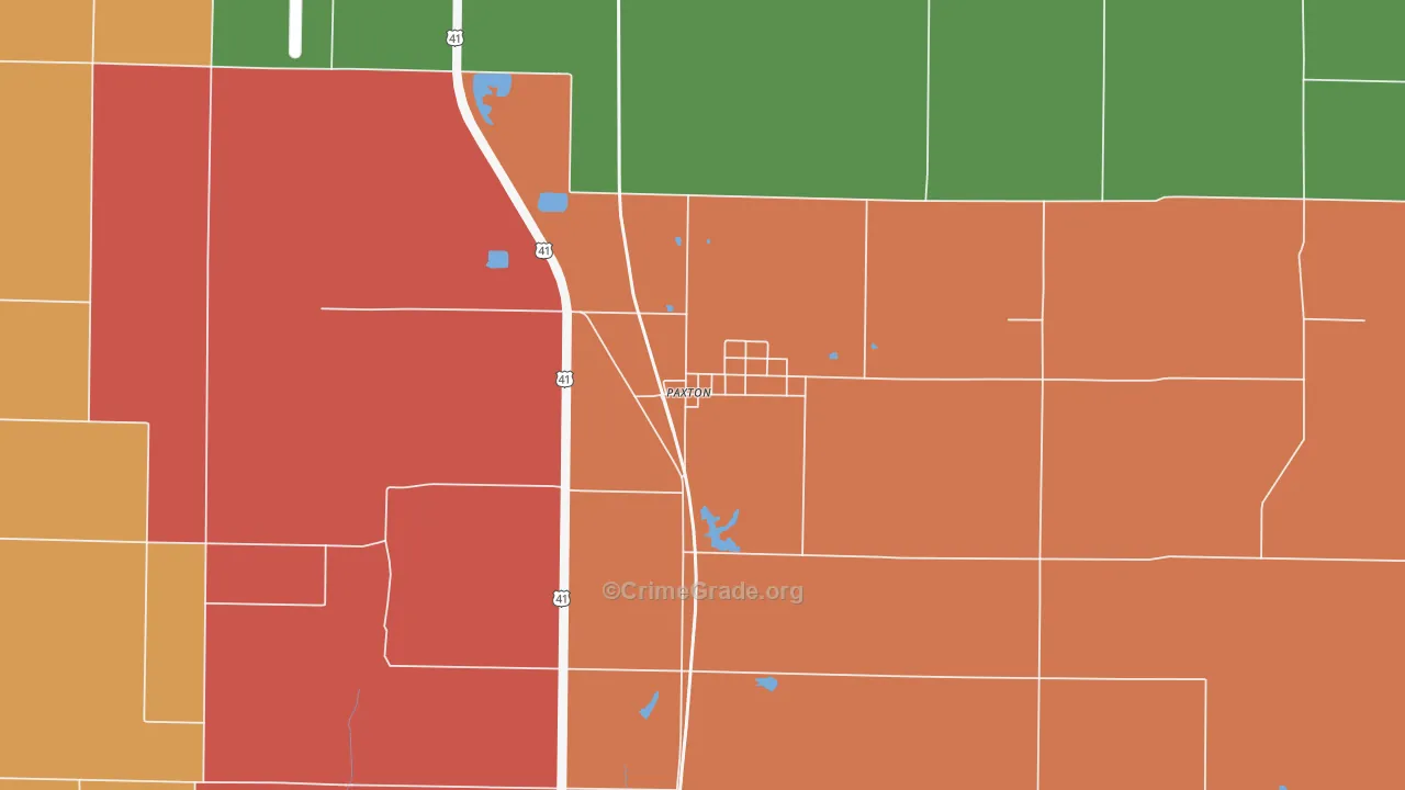 47865, IN Map of Theft Rates