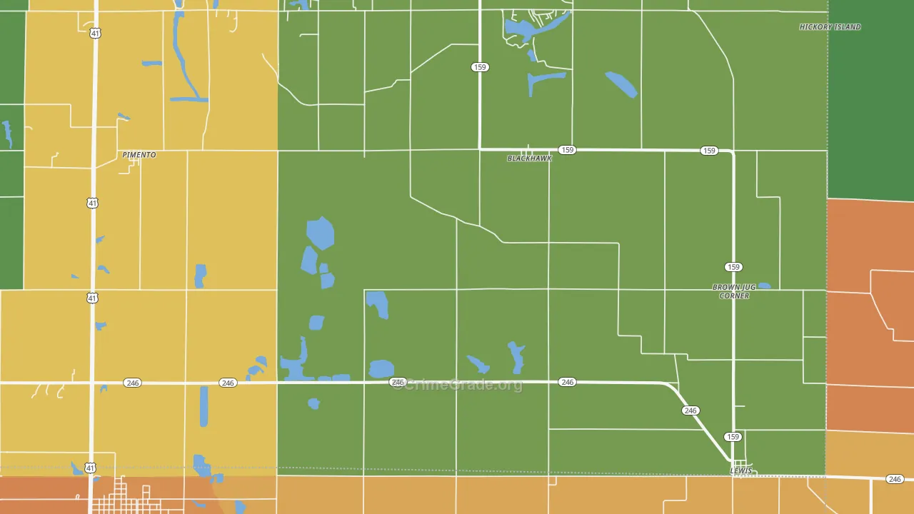 47866, IN Map of Theft Rates