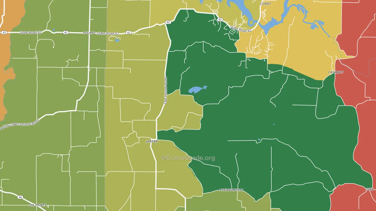 47868, IN Map of Theft Rates