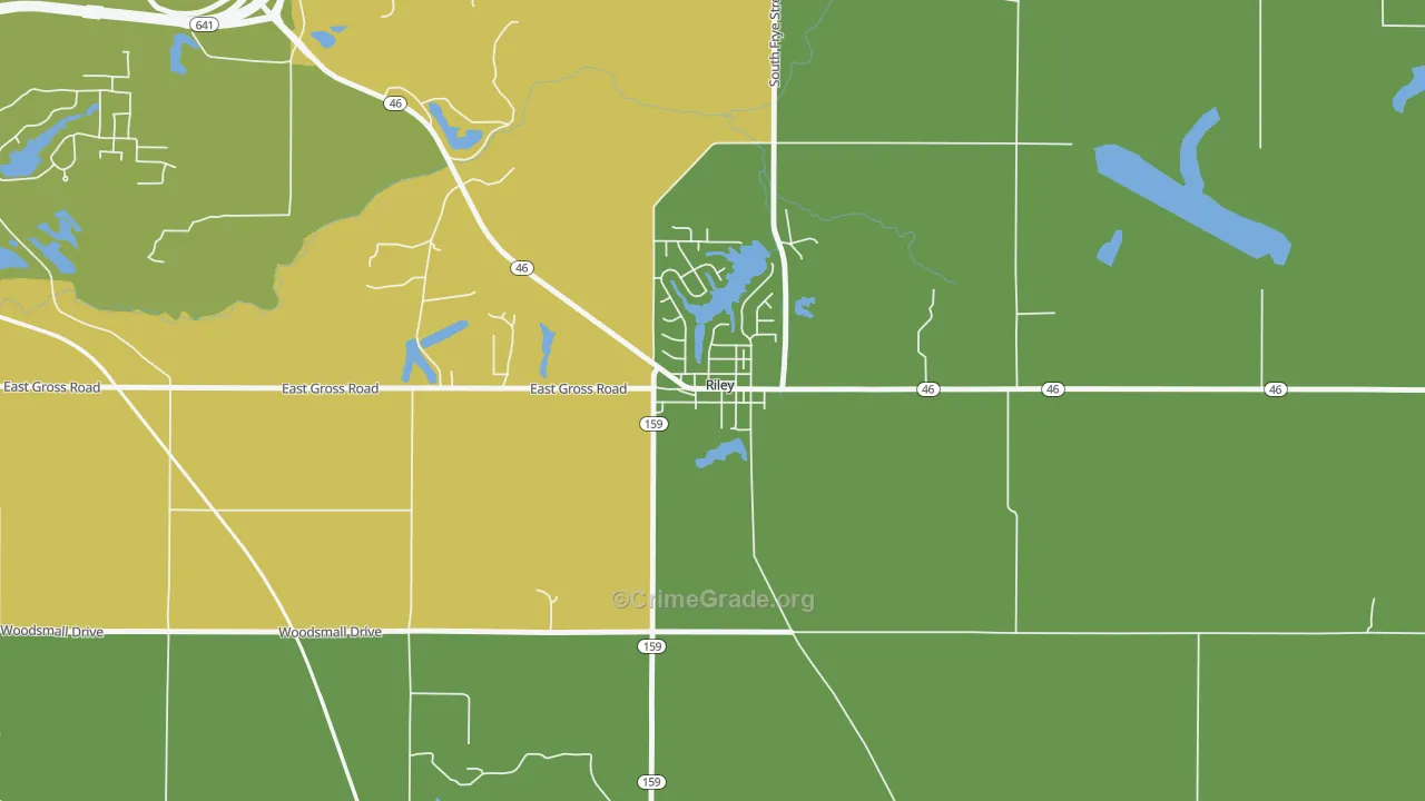 47871, IN Map of Theft Rates