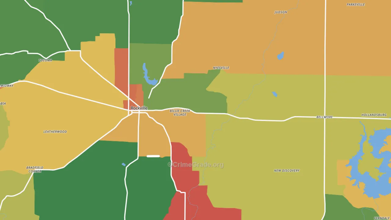 47872, IN Map of Theft Rates