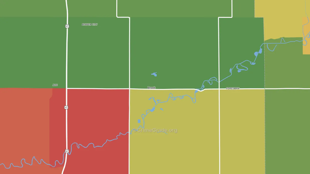 47922, IN Map of Theft Rates