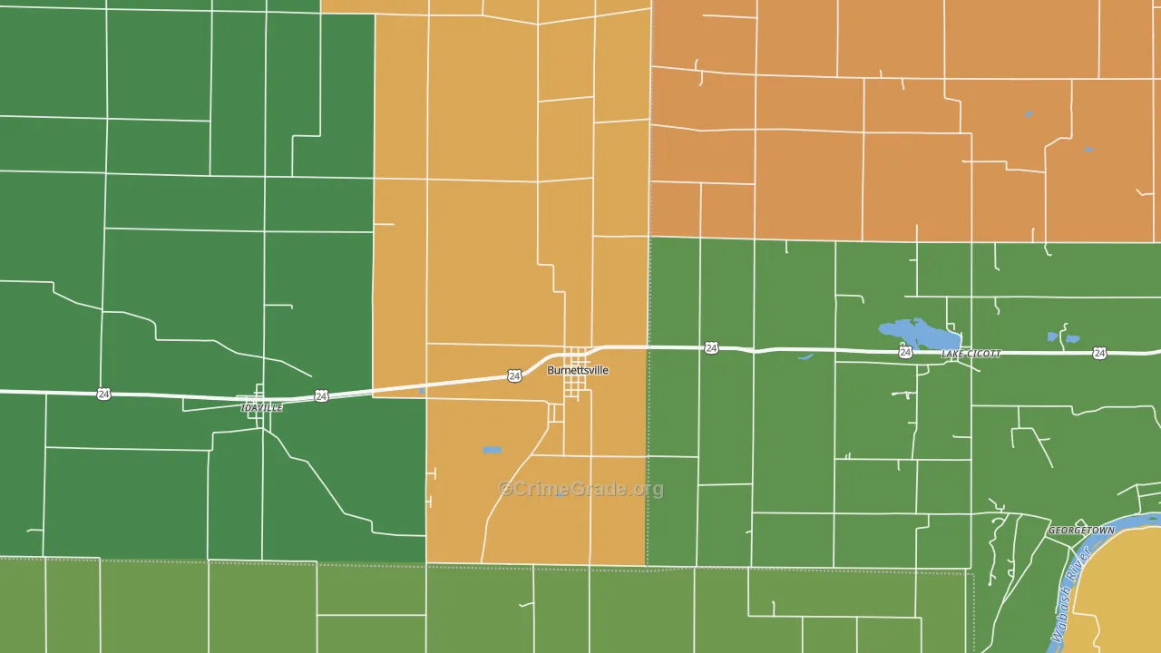 47926, IN Map of Theft Rates