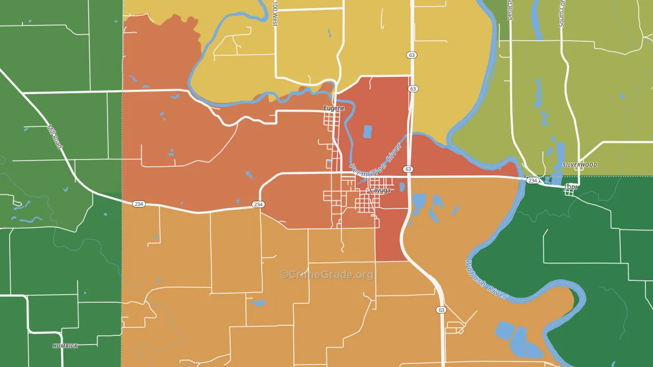 47928, IN Map of Theft Rates