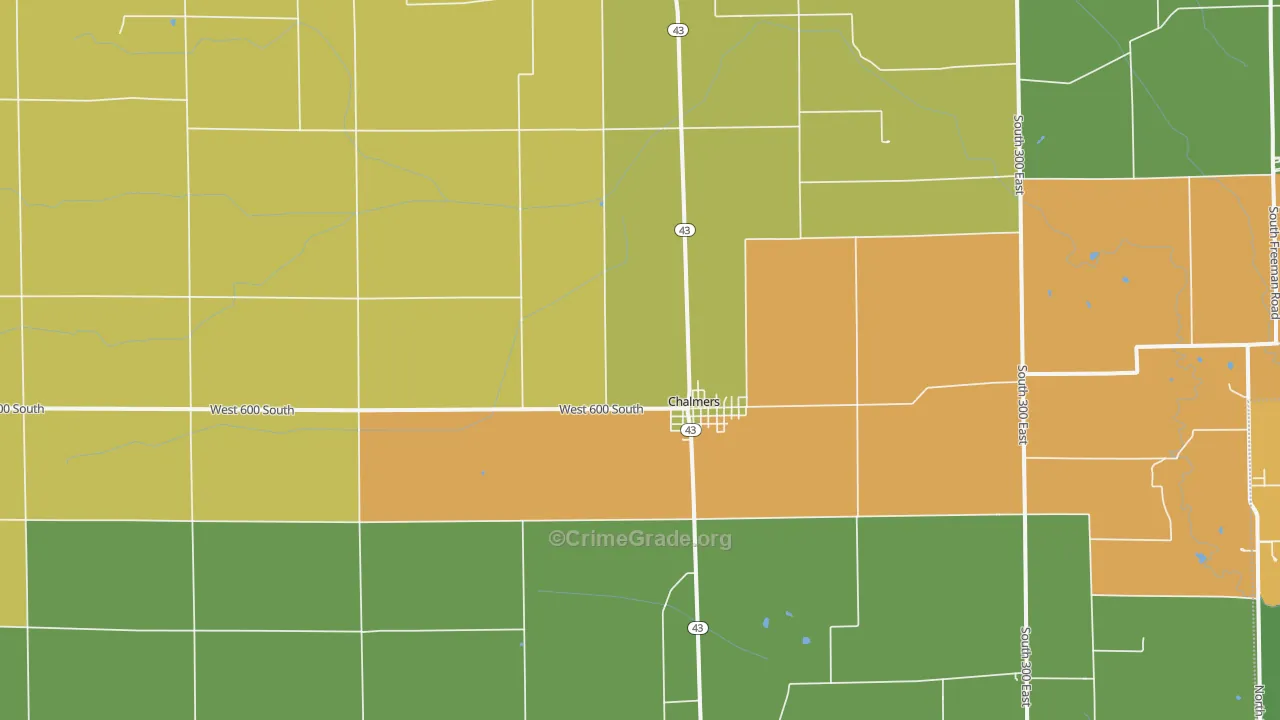 47929, IN Map of Theft Rates