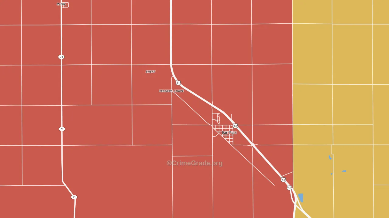 47942, IN Map of Theft Rates