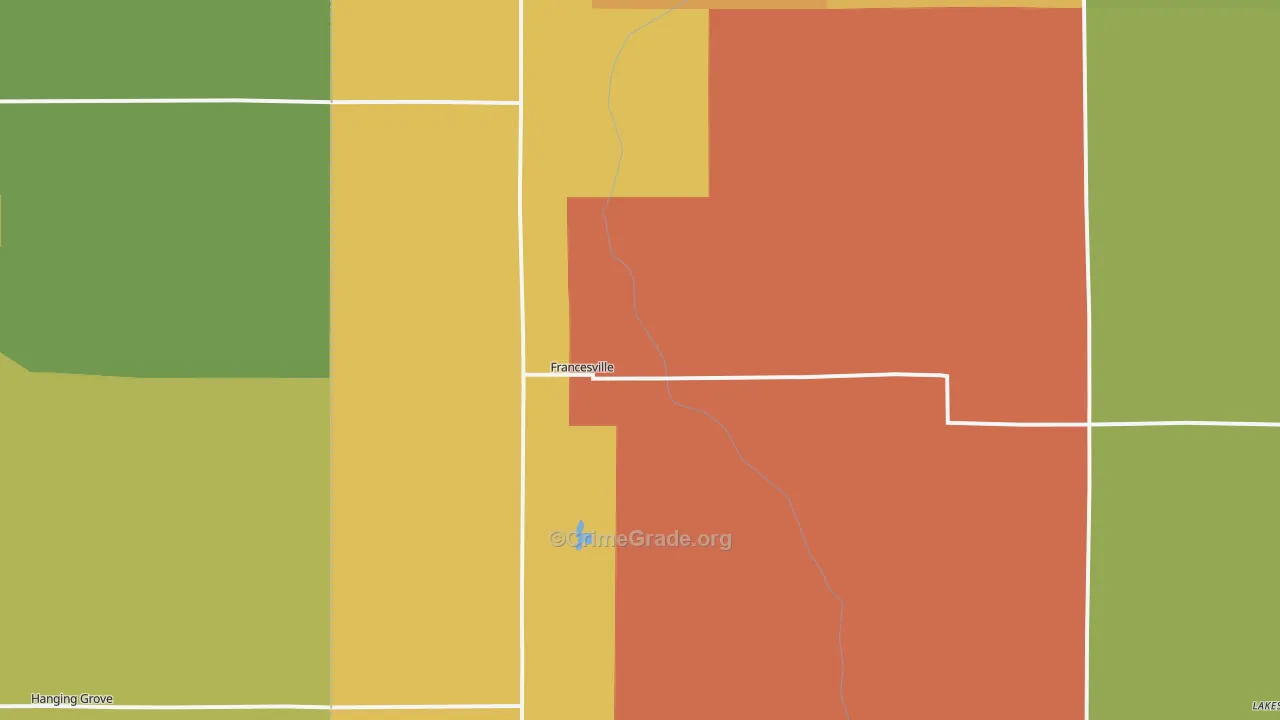 47946, IN Map of Theft Rates