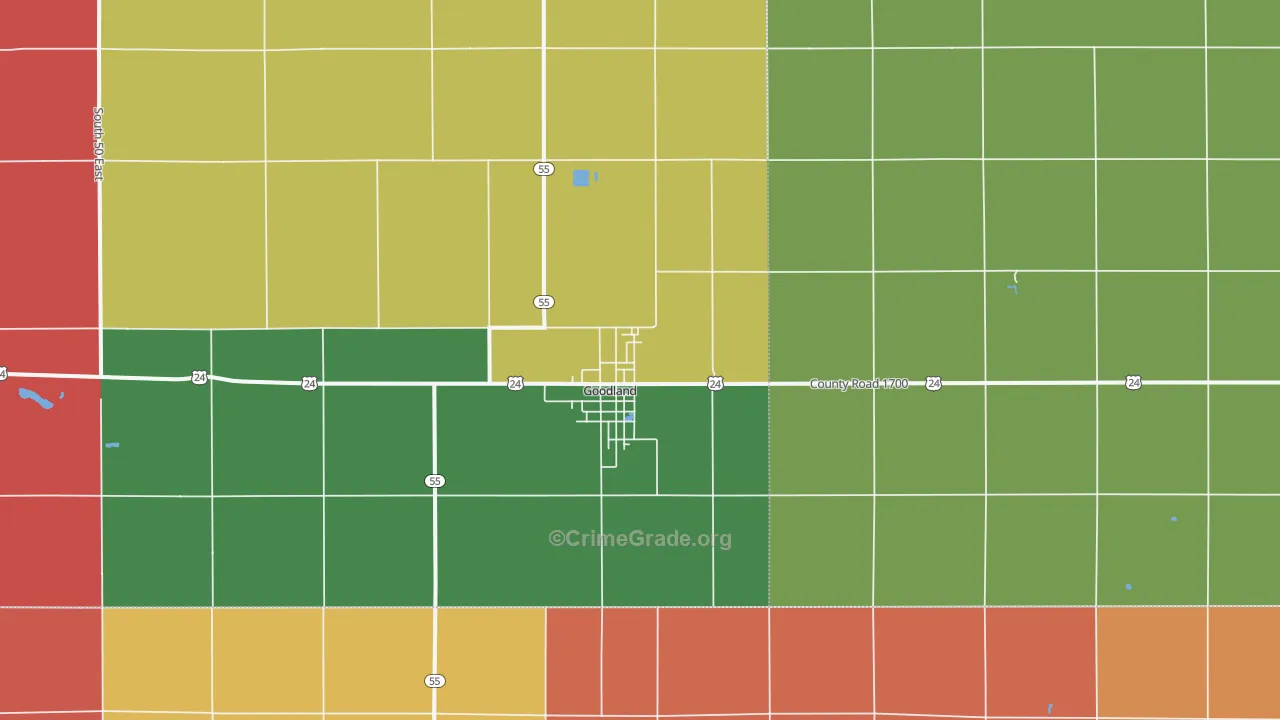47948, IN Map of Theft Rates