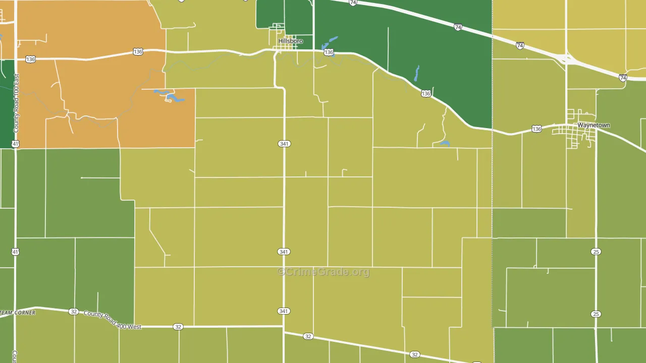 47949, IN Map of Theft Rates