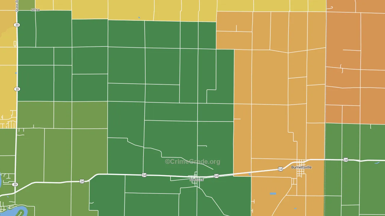 47950, IN Map of Theft Rates