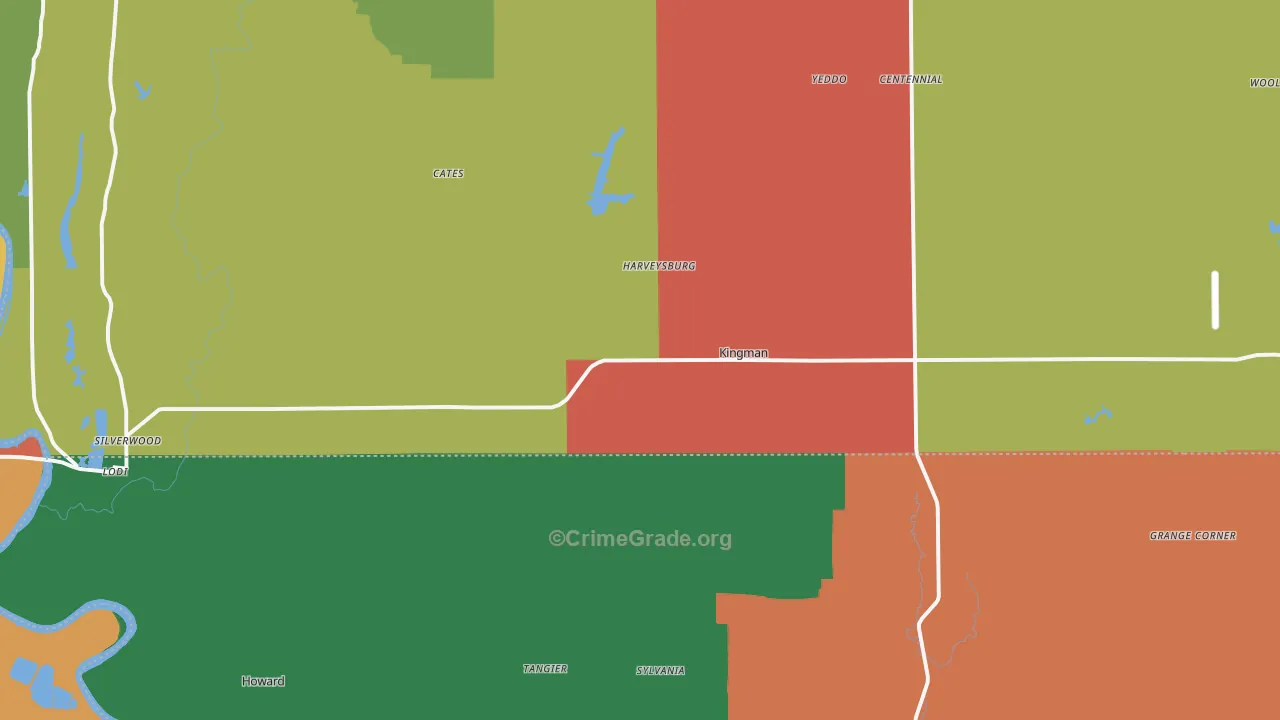 47952, IN Map of Theft Rates