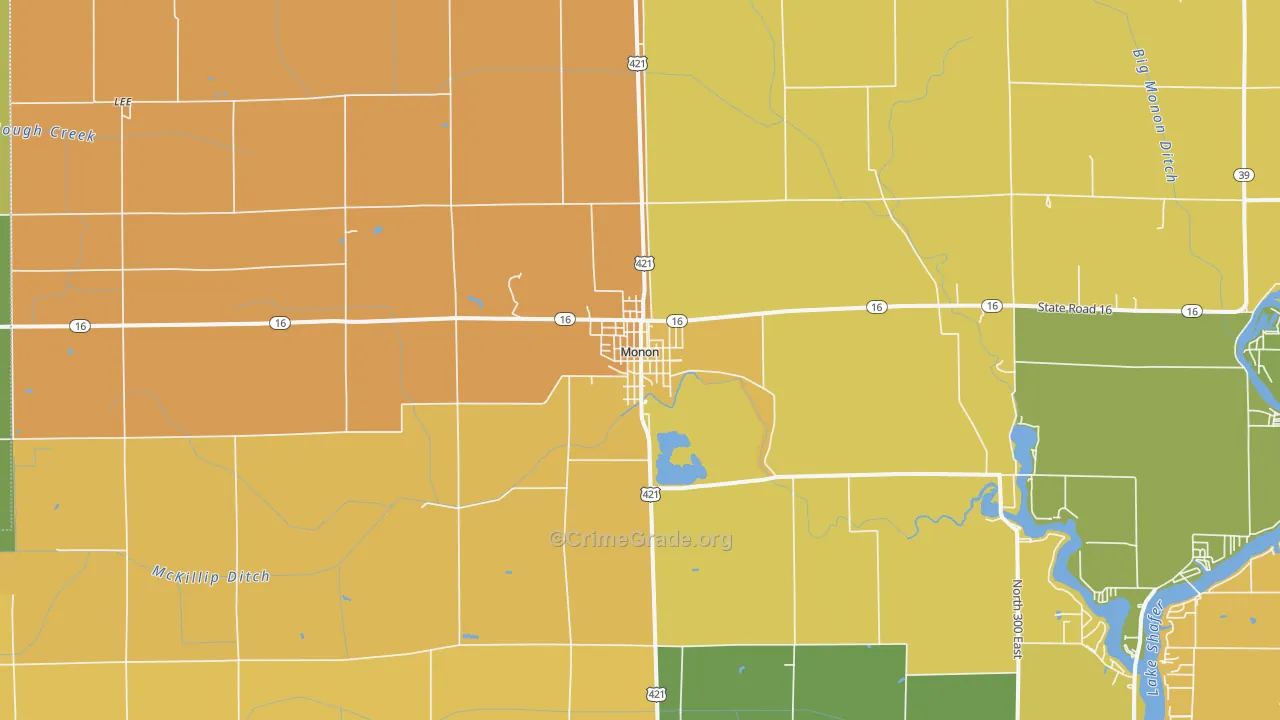 47959, IN Map of Theft Rates