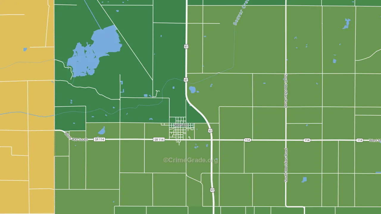 47963, IN Map of Theft Rates