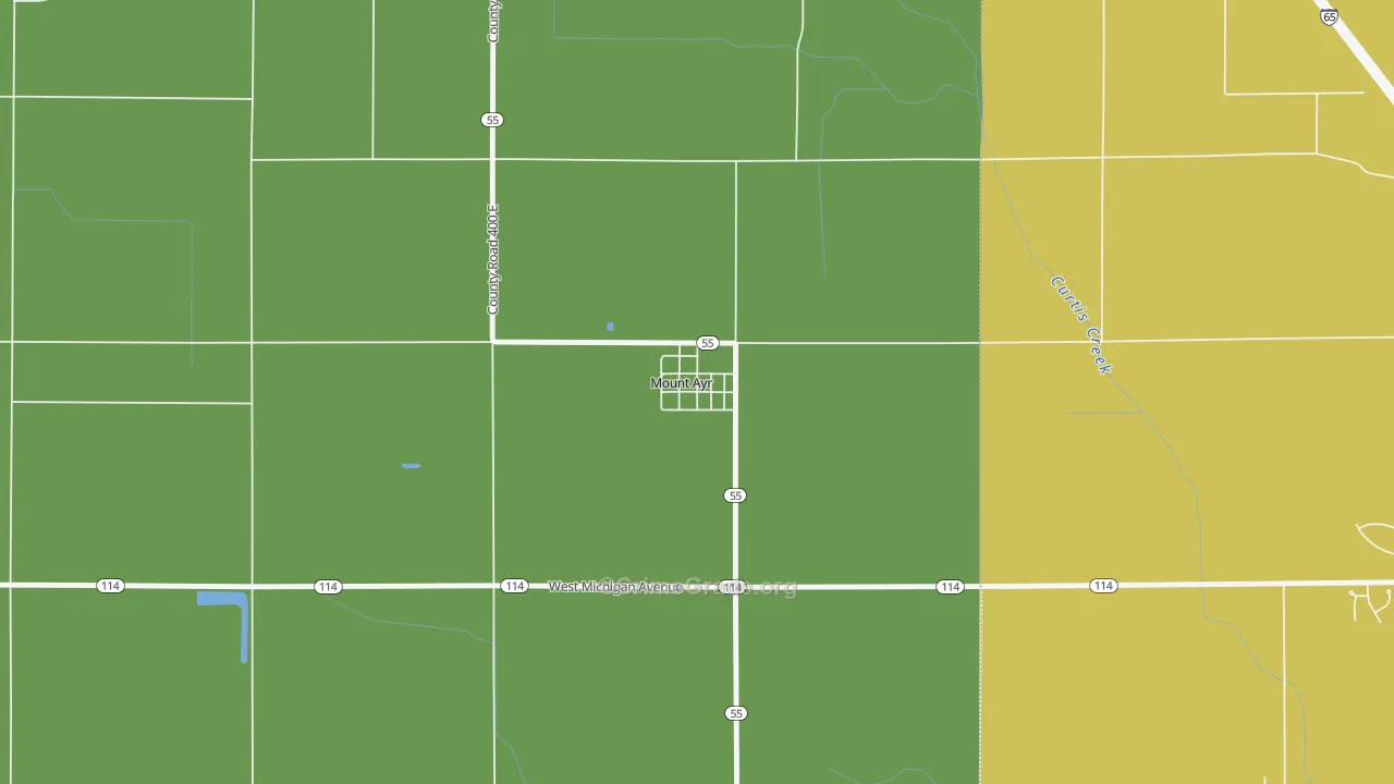 47964, IN Map of Theft Rates
