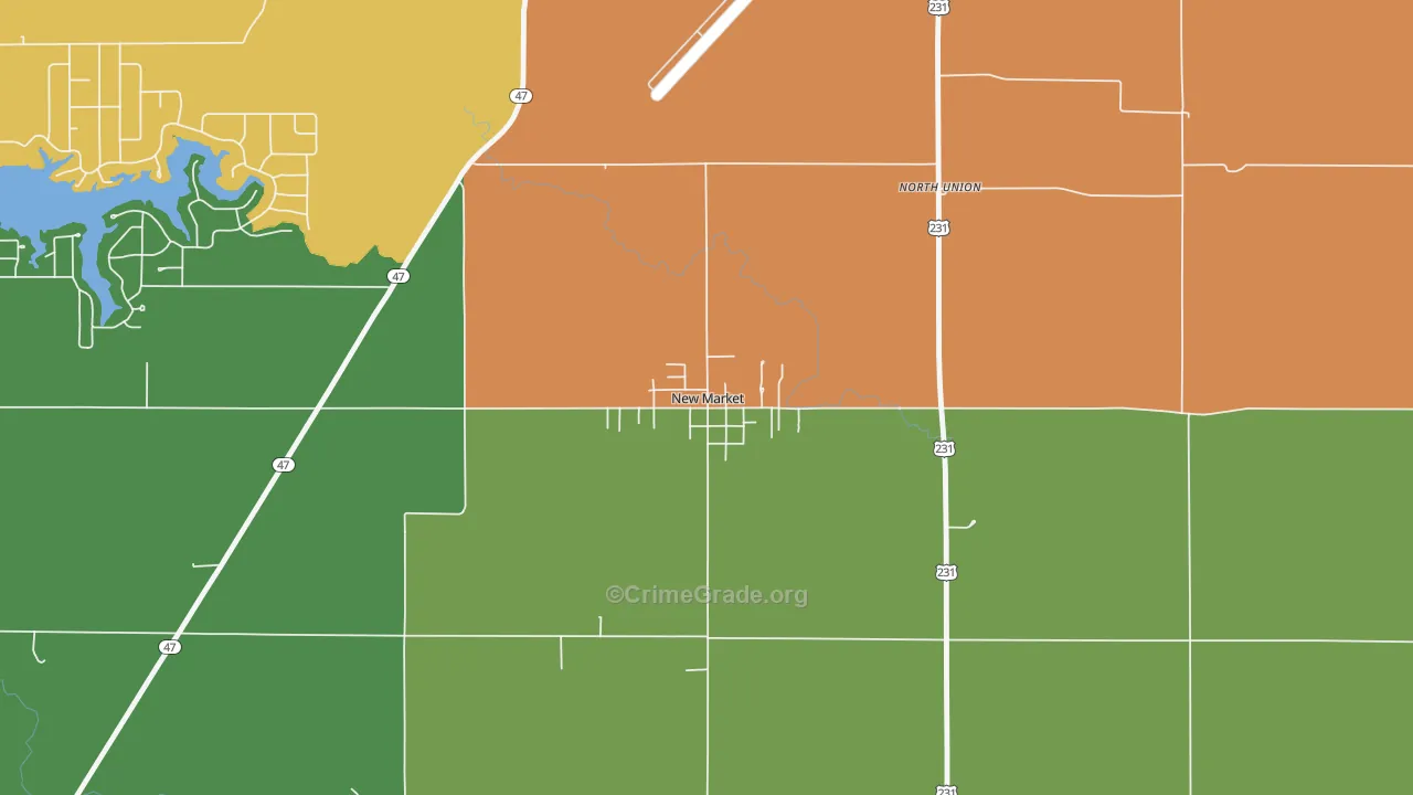 47965, IN Map of Theft Rates