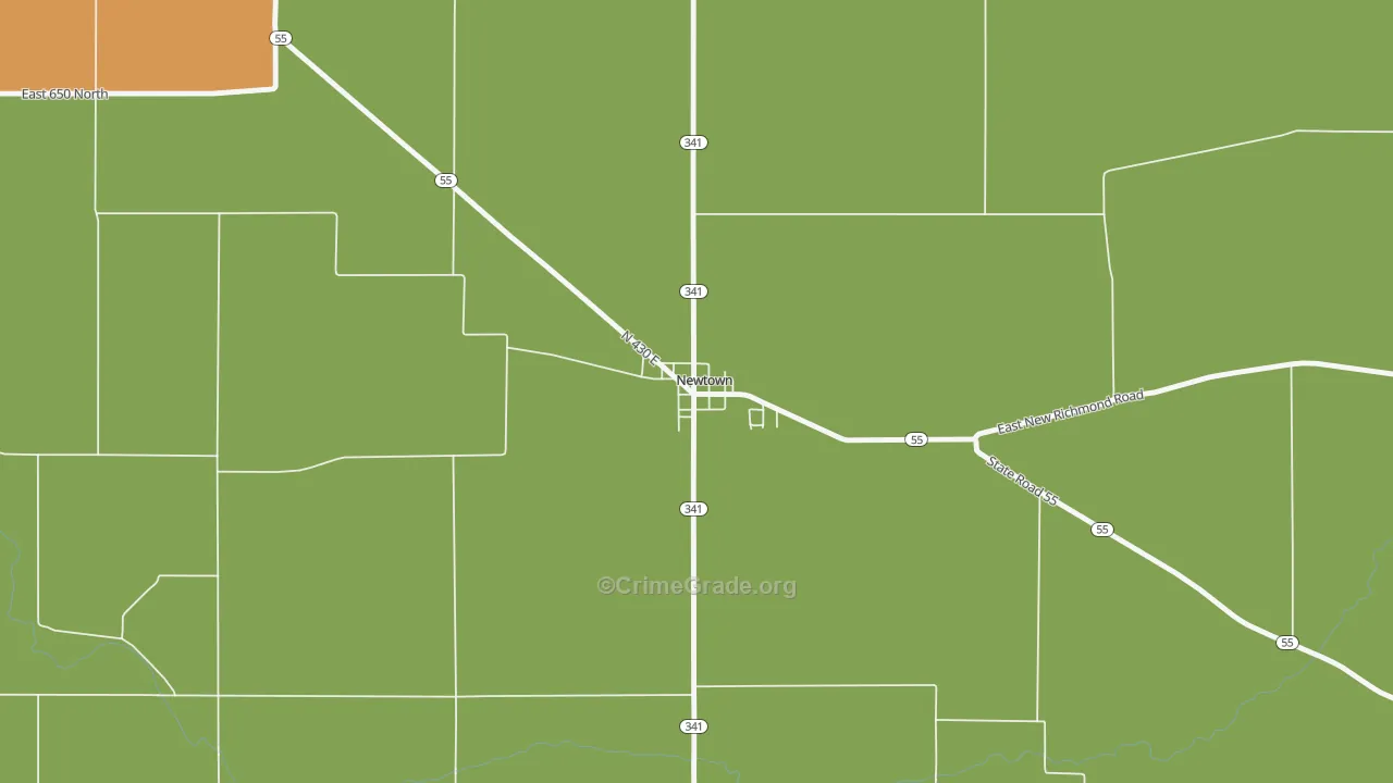 47969, IN Map of Theft Rates